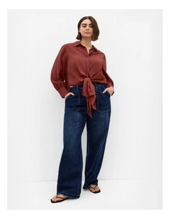 Elena Hem Detail Shirt in clove