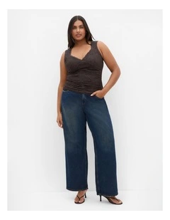 Haze Sleeveless Lace Top in espresso