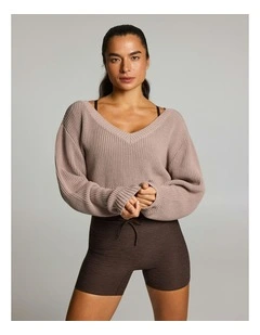 Knit Long Sleeve Latte