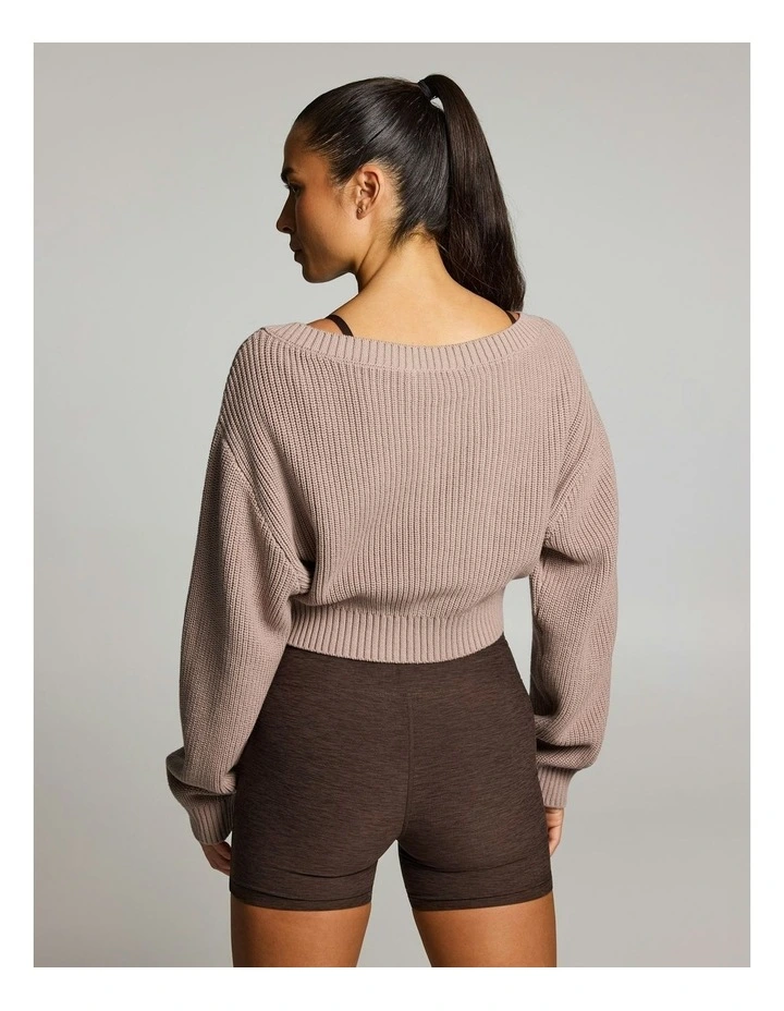 Knit Long Sleeve Latte image 2