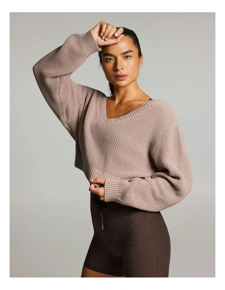 Knit Long Sleeve Latte image 3