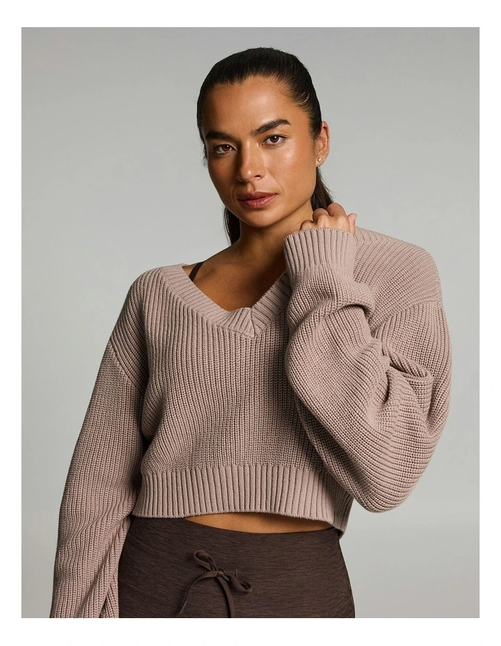 Knit Long Sleeve Latte image 4