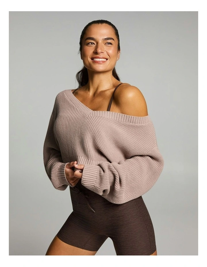 Knit Long Sleeve Latte image 5