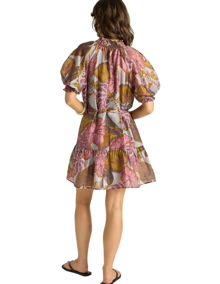 Daria Dress in Leaf Print image 2