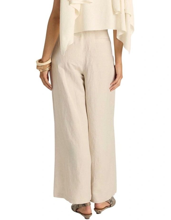 Remi Raffia Pant in Flax image 2