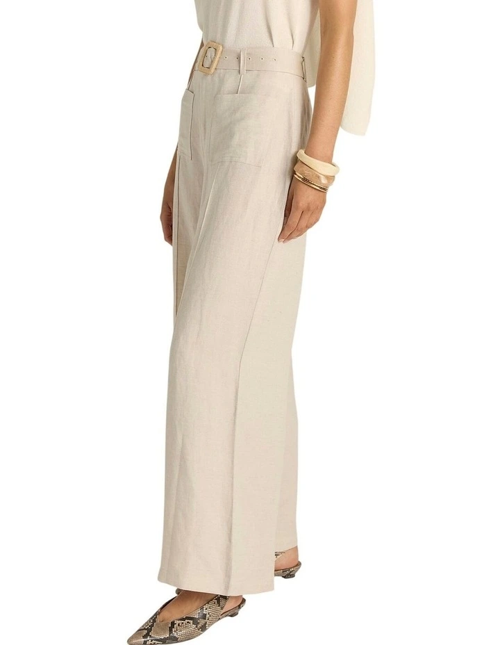 Remi Raffia Pant in Flax image 3