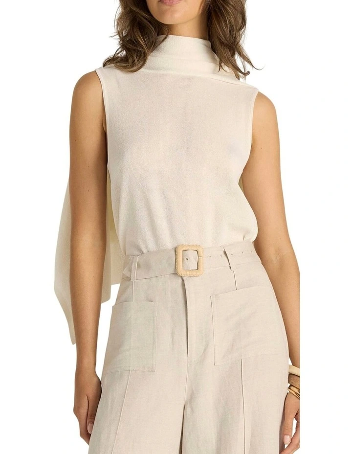Remi Raffia Pant in Flax image 5