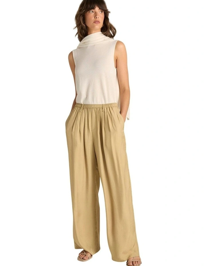 Gianna Acetate Pant in Gold image 1