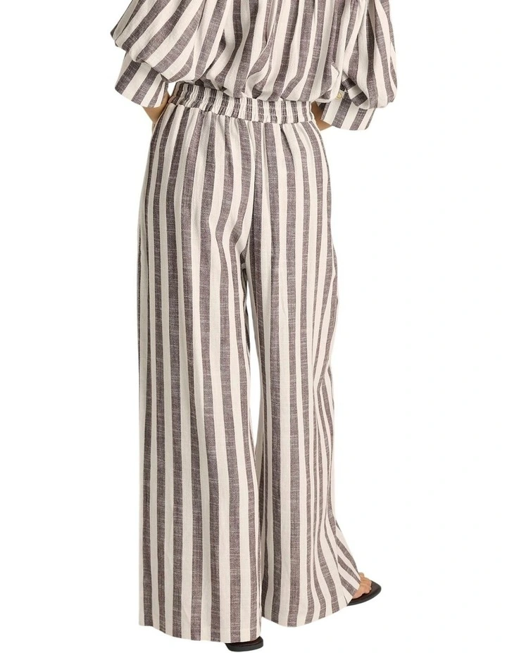 Saskia Pant in Brown Stripe image 2