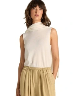 Kora Cape Top in Cream