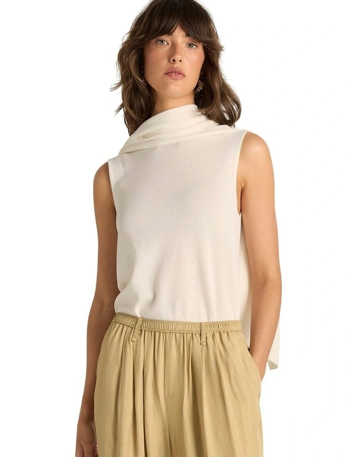 Kora Cape Top in Cream image 1