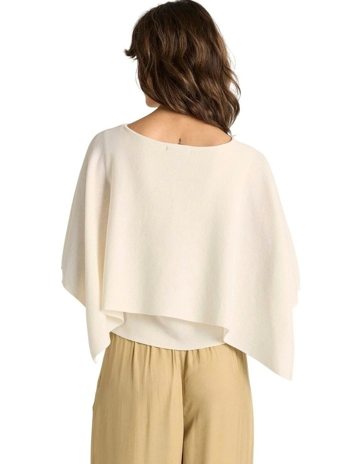 Kora Cape Top in Cream image 2