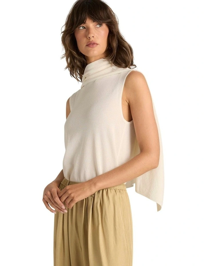 Kora Cape Top in Cream image 3