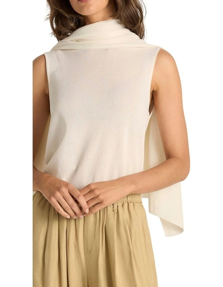 Kora Cape Top in Cream image 5