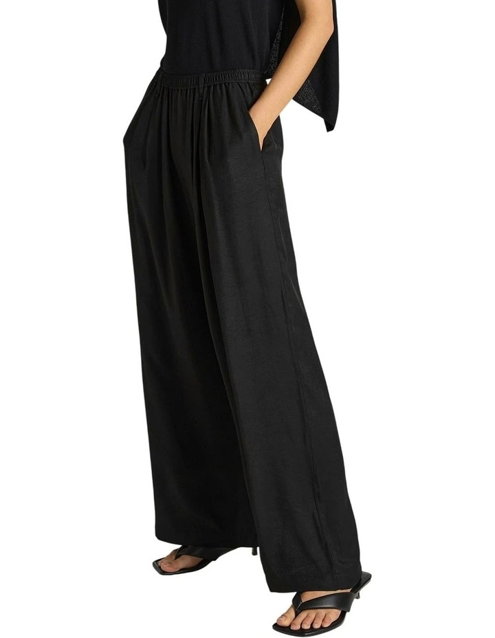 Gianna Acetate Pant in Black image 3