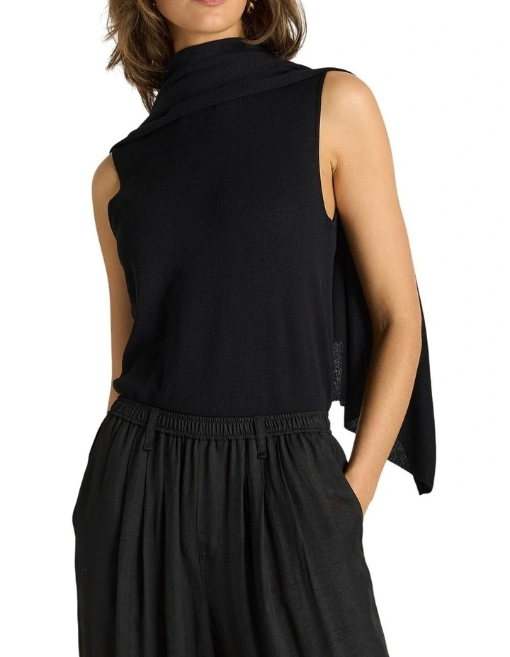 Gianna Acetate Pant in Black image 5