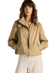 Gigi Bubble Jacket in Tan
