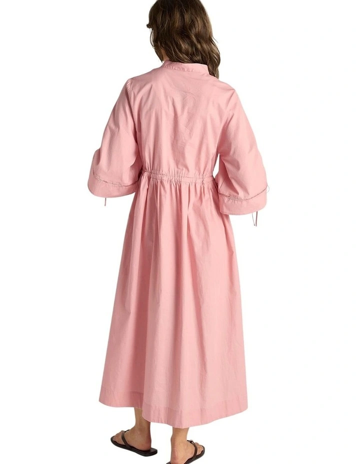 Etta Lace Detailed Dress in Dusty Rose image 2