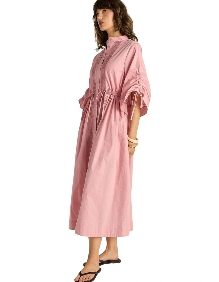 Etta Lace Detailed Dress in Dusty Rose image 3