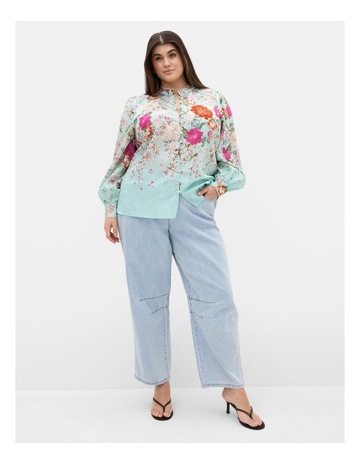Mint Fleur Bdr colour