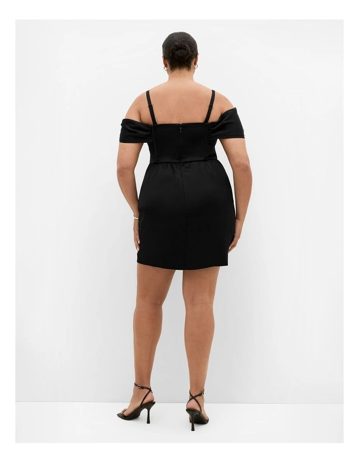 Plus Size Forbidden Love Mini Dress in Black image 2