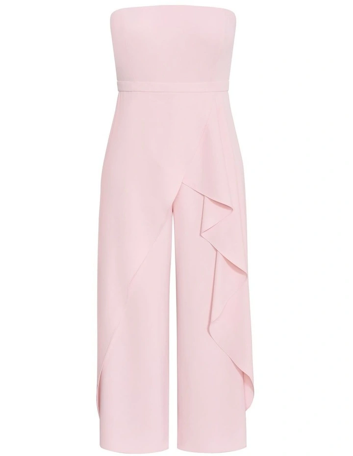 Plus Size Attract Strapless Jumpsuit in Heavenly Pink image 3