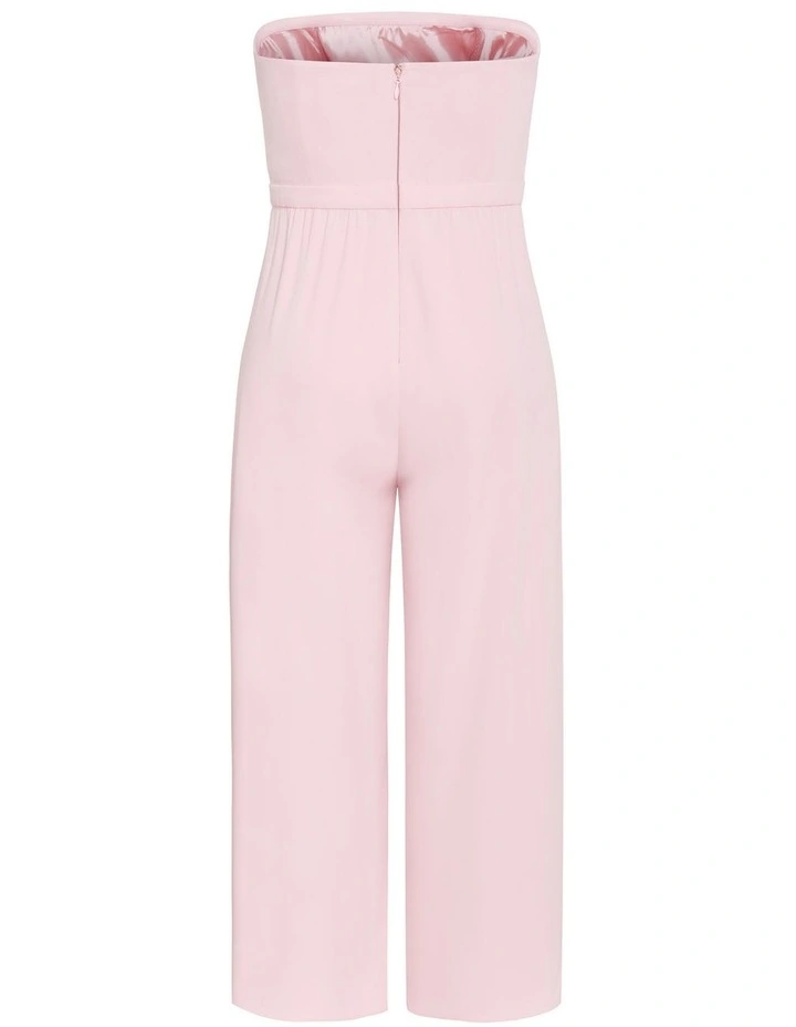 Plus Size Attract Strapless Jumpsuit in Heavenly Pink image 4