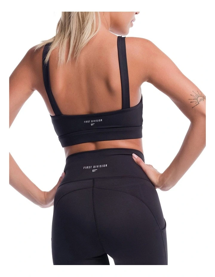Base Core Bra Top in Black image 2