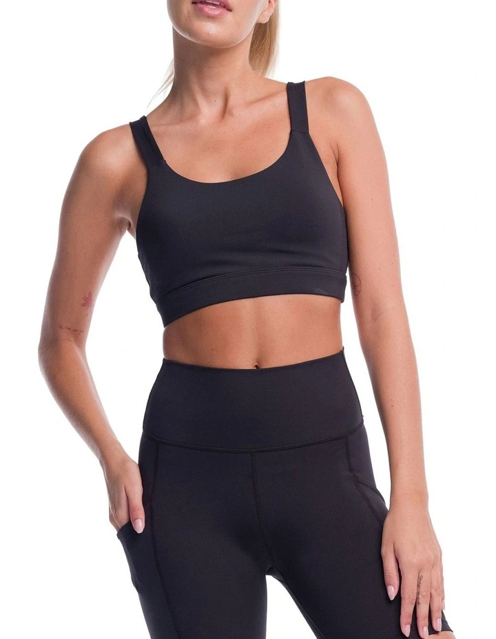 Base Core Bra Top in Black image 3