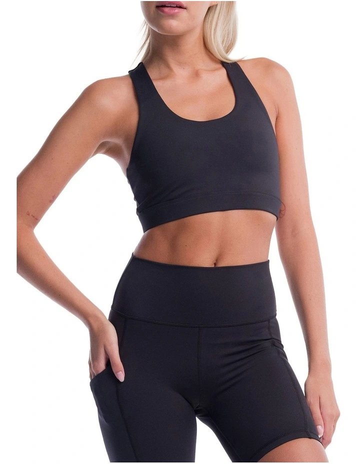 Base Yoga Bra Top in Black image 1