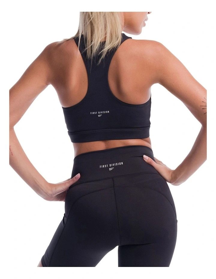 Base Yoga Bra Top in Black image 2