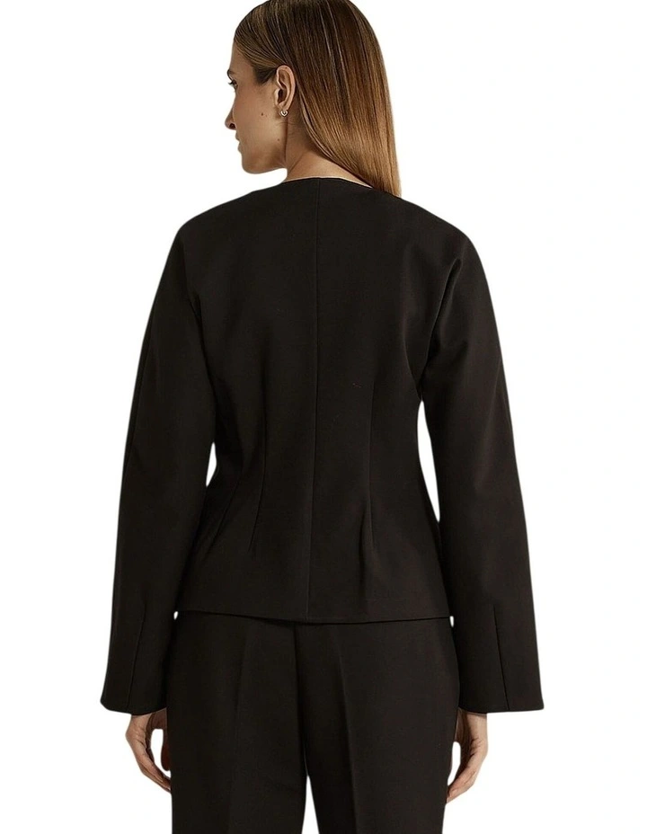 Pia Ponte Jacket in Black image 2