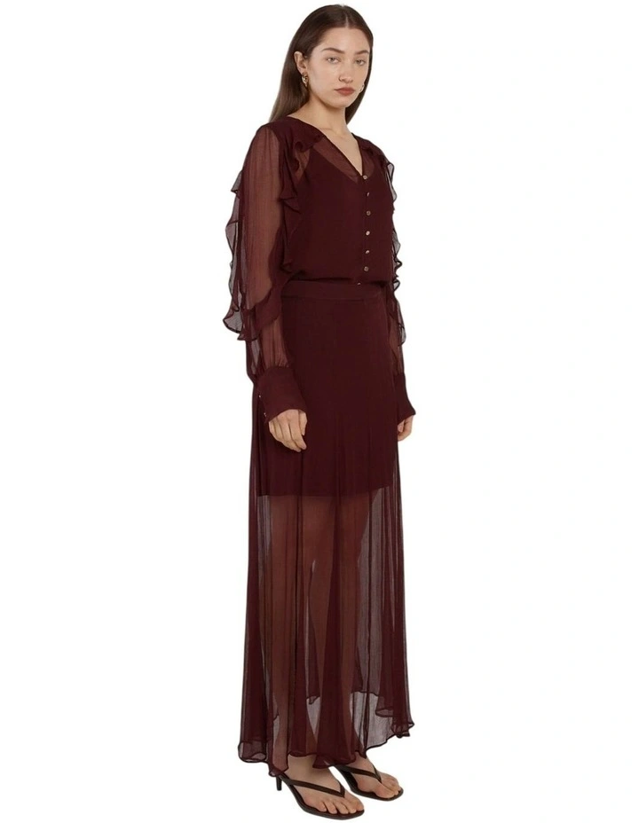 Emryn Maxi Skirt in Plum image 3