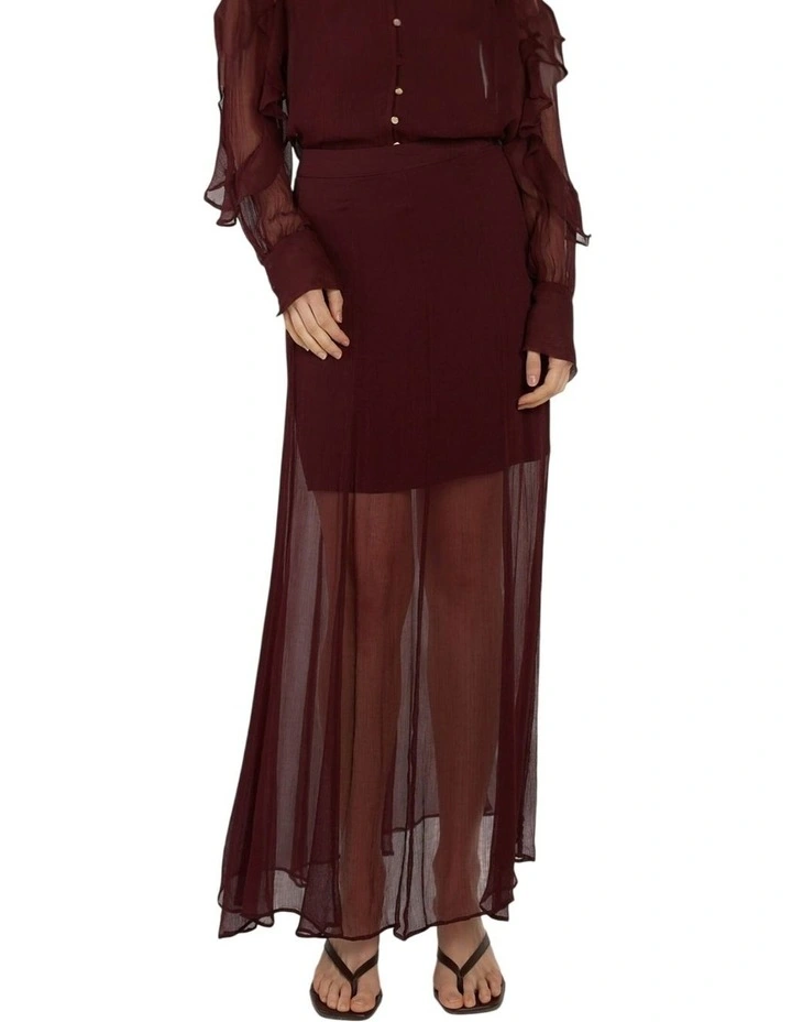 Emryn Maxi Skirt in Plum image 4