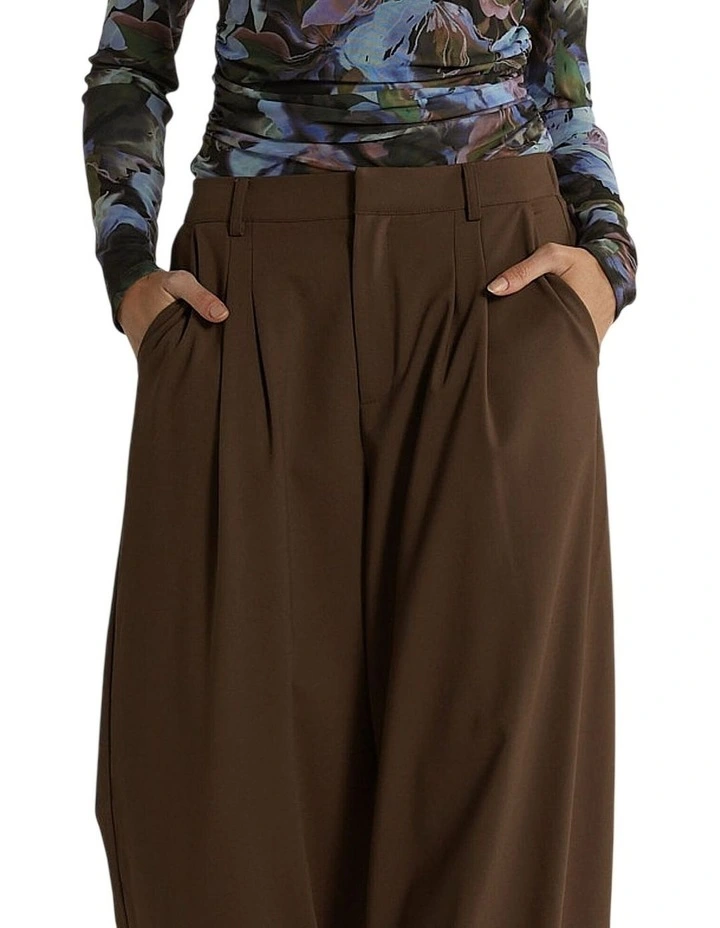 Roan Pleat Front Pantin Chocolate image 5