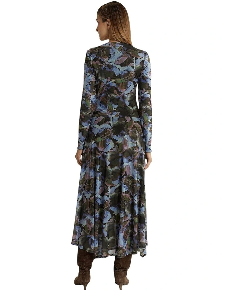 MJ26 Alix Mesh Maxi Dress in Blurred Floral image 2