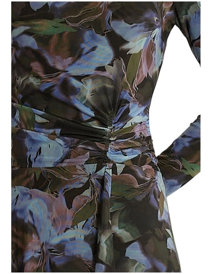 MJ26 Alix Mesh Maxi Dress in Blurred Floral image 5