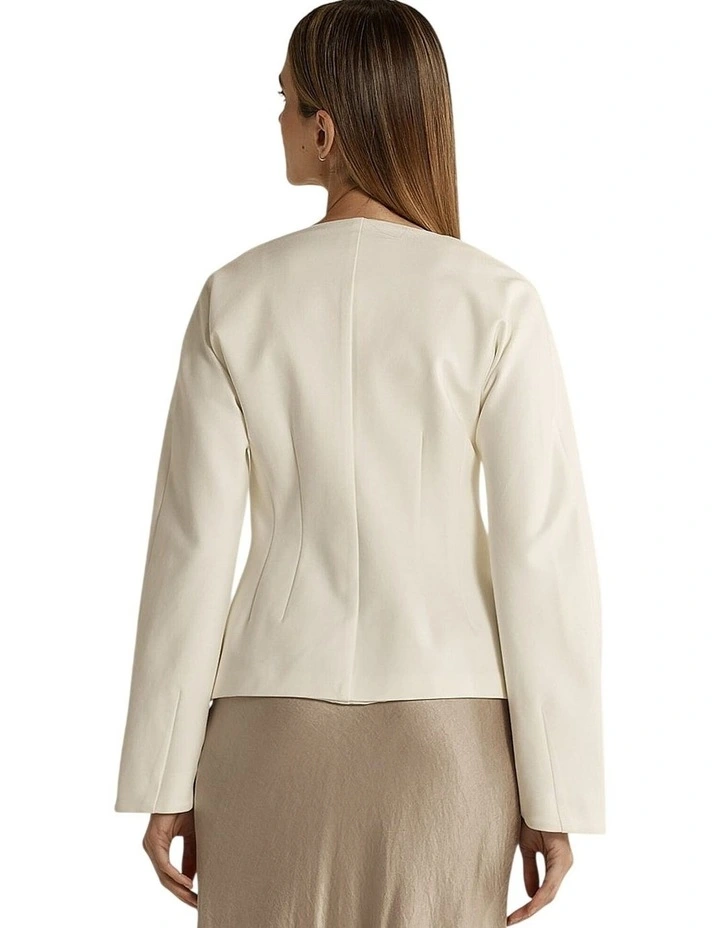 Pia Ponte Jacket in Cream image 2
