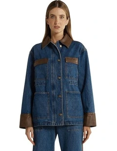 Niamh Denim Jacket in Mid Blue