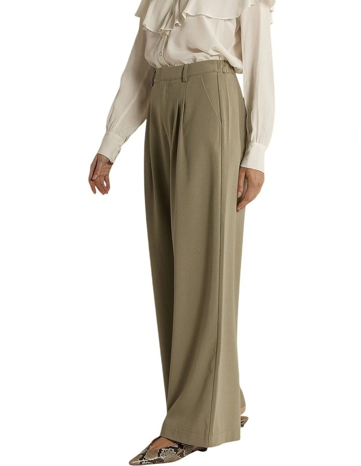 Roan Pleat Front Pant in Sage image 3