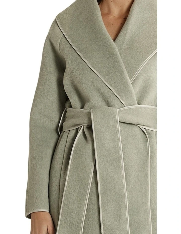 Fern WoolinBlend Wrap Coat in Mint image 5