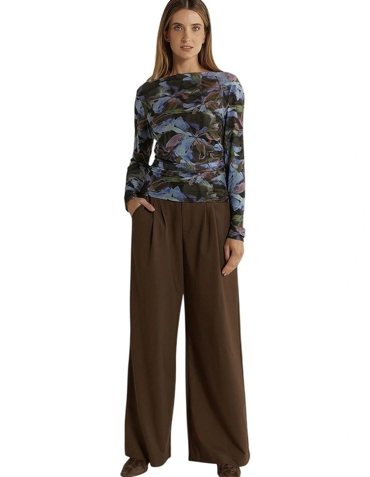 MJ26 Alix Mesh Top in Blurred Floral image 4