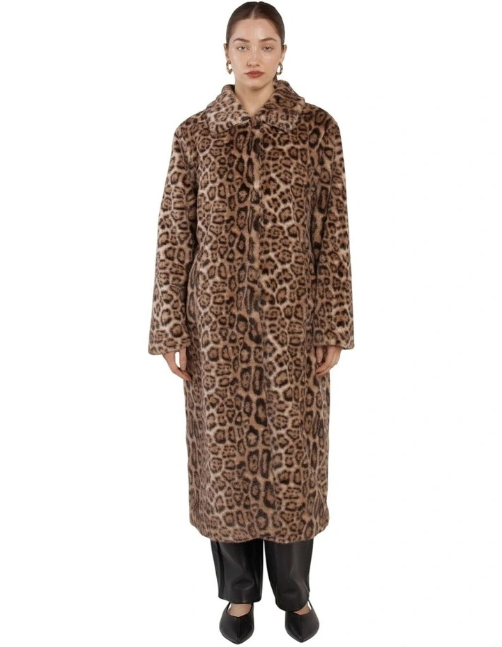 Amaya Animal Print Coat in Animal Print image 4