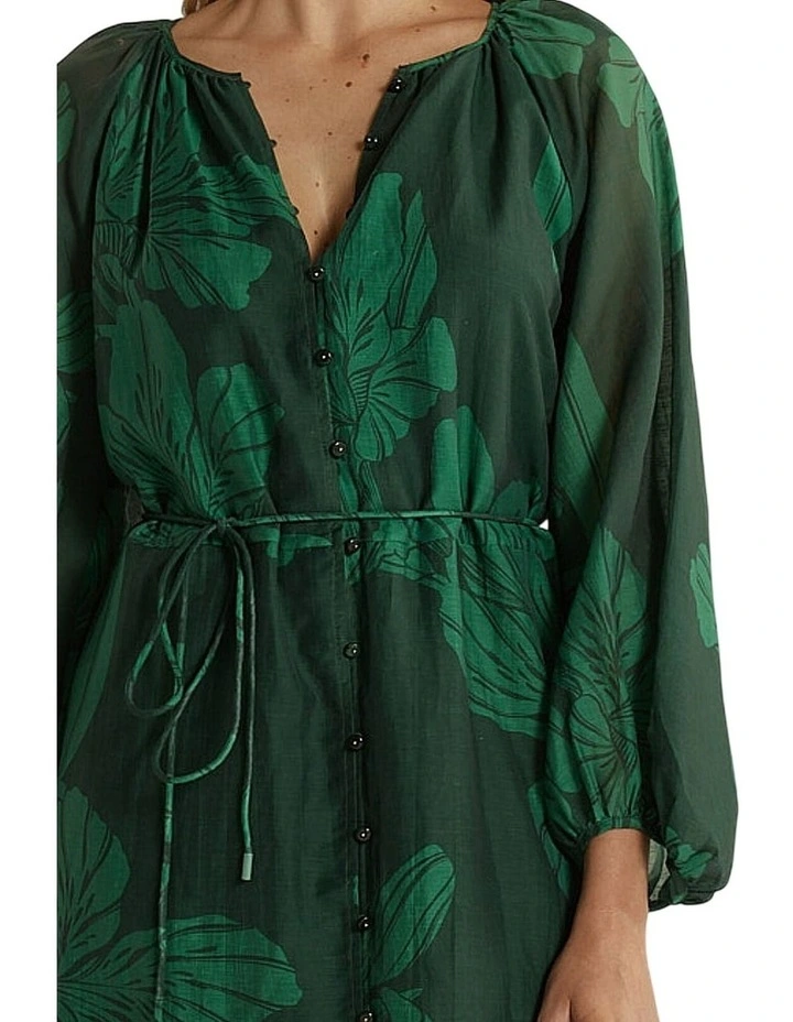 Lynn Tiered Maxi Dress in Evergreen image 5