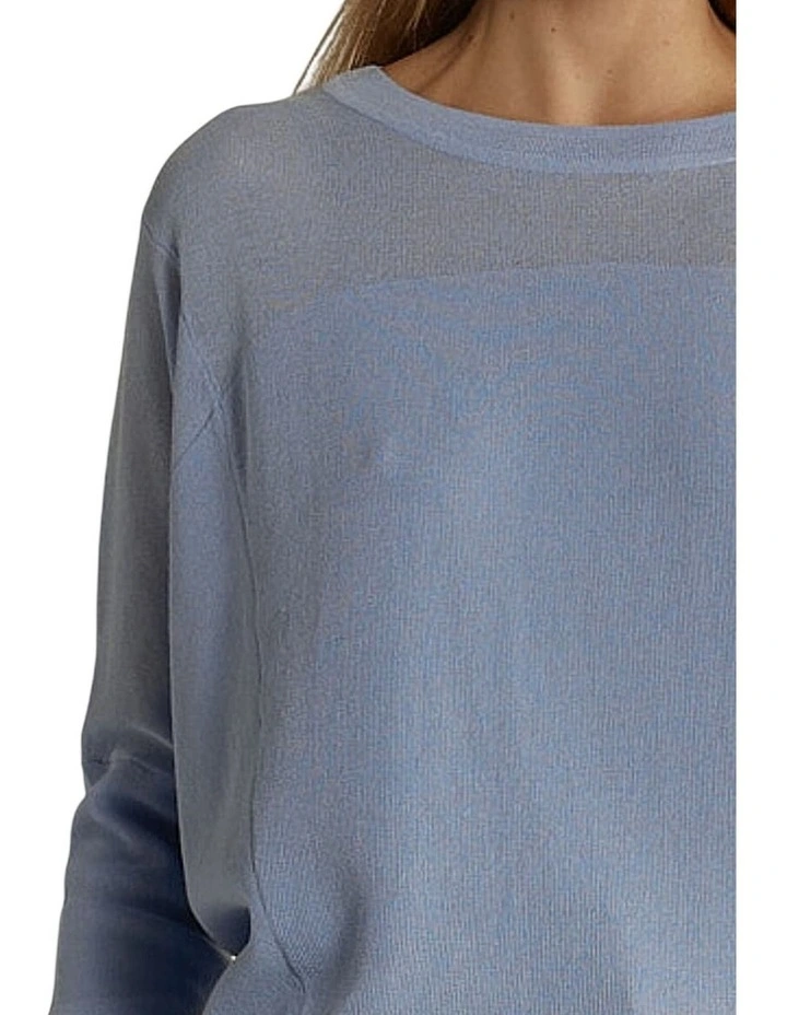 Charlie Knit Sweater in Wisteria in Lightweight Viscose Blend image 5