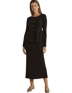 Vale Knit Skirt in Black
