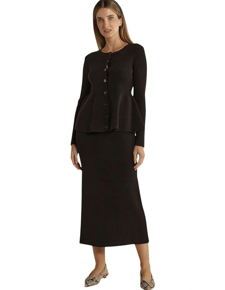 Vale Knit Skirt in Black image 1
