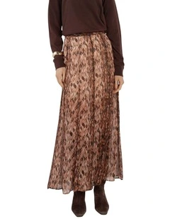 Emryn Maxi Skirt in Snake Print