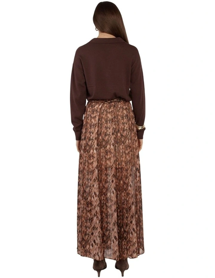 Emryn Maxi Skirt in Snake Print image 2
