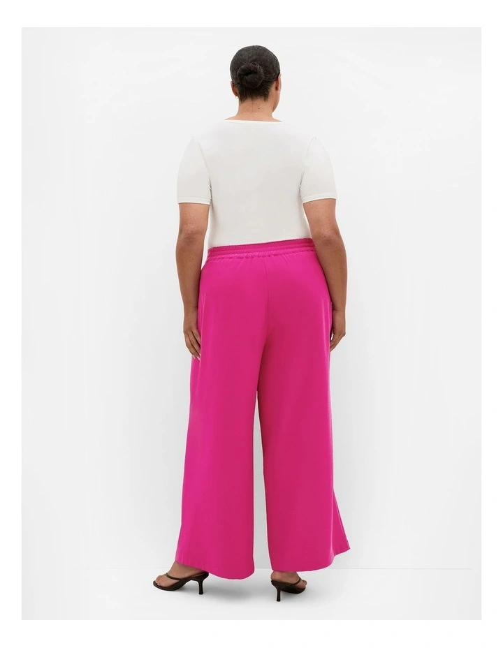 Plus Size Abbie Wide Leg Pant in Framboise image 2